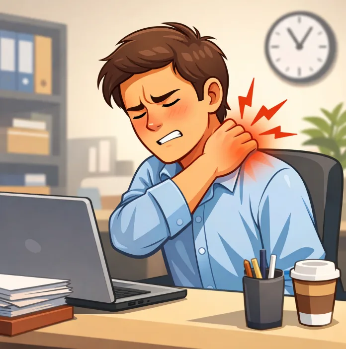 Tightness in shoulders and neck